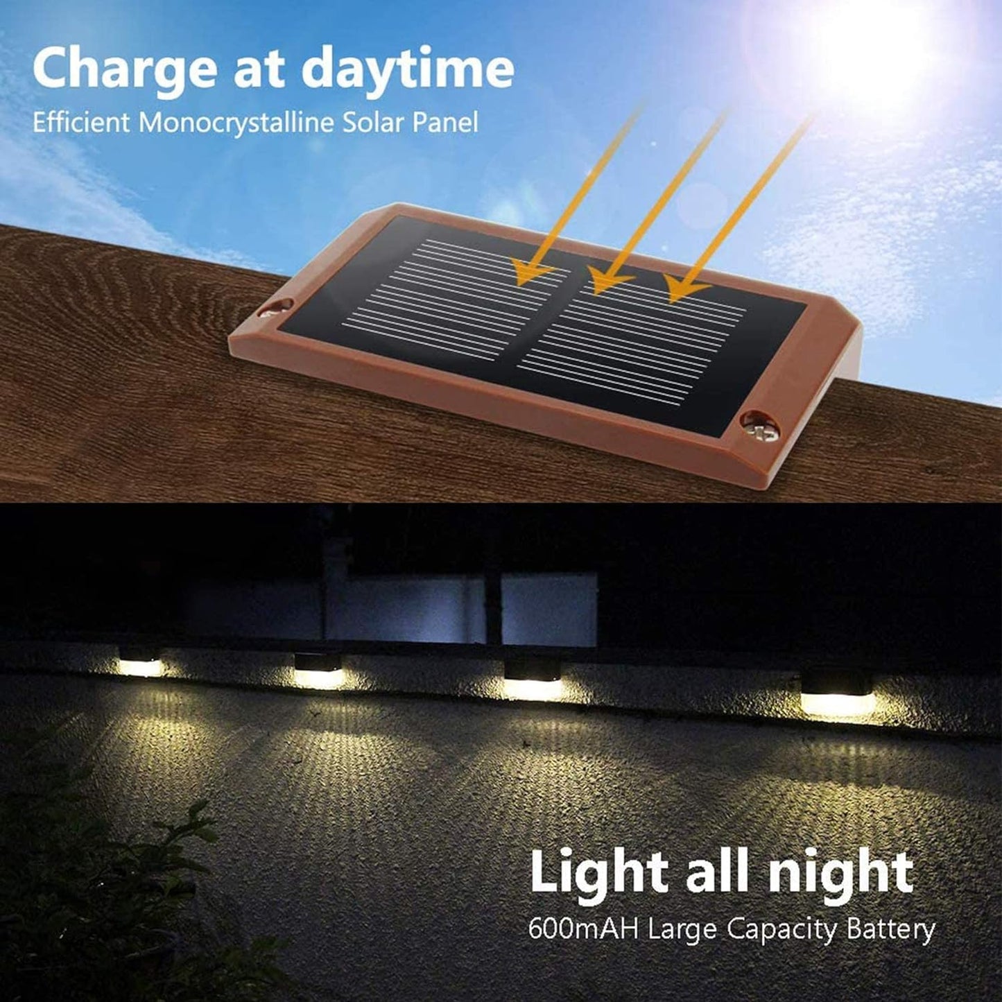 SHOWA™ Solar Stair Lights : Auto-Wifi Light Up In The Dark